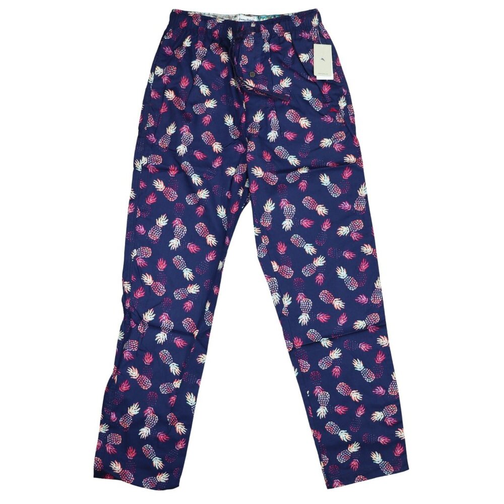 Tommy Bahama Pineapples Men's Drawstring Lounge Sleep Pants 100% Cotton NWT